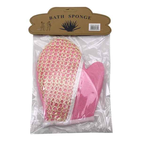 [HC1766] Esponja exfoliante guante, en bolsa, varios colores