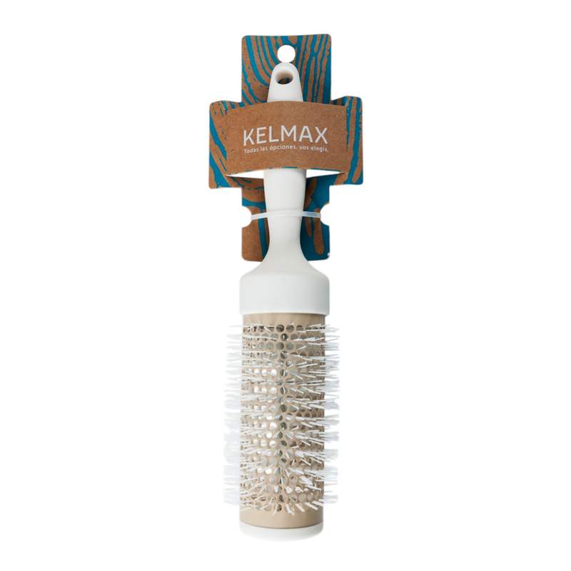 [HC1804] Cepillo para pelo BLANCO redondo, Kelmax