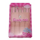 Pinza de cejas x4 en estuche, varios colores