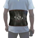 Protector faja lumbar con ballenas, con velcro, en caja