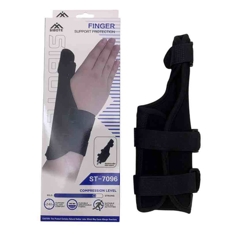 Protector para mano con inmovilizador de pulgar, con velcro, en caja