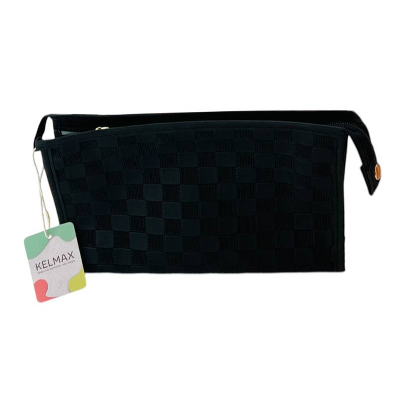 [HC1886NG] Neceser de PU con cierre NEGRO Kelmax