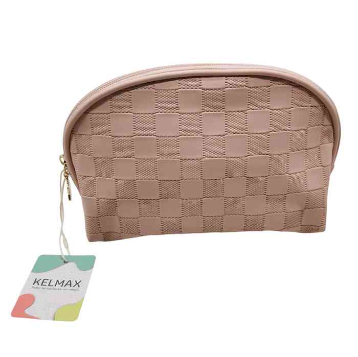 [HC1887RS] Neceser de PU con cierre ROSADO, Kelmax