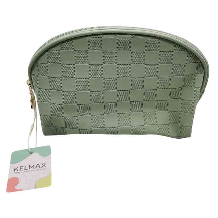 [HC1887VD] Neceser de PU con cierre VERDE, Kelmax