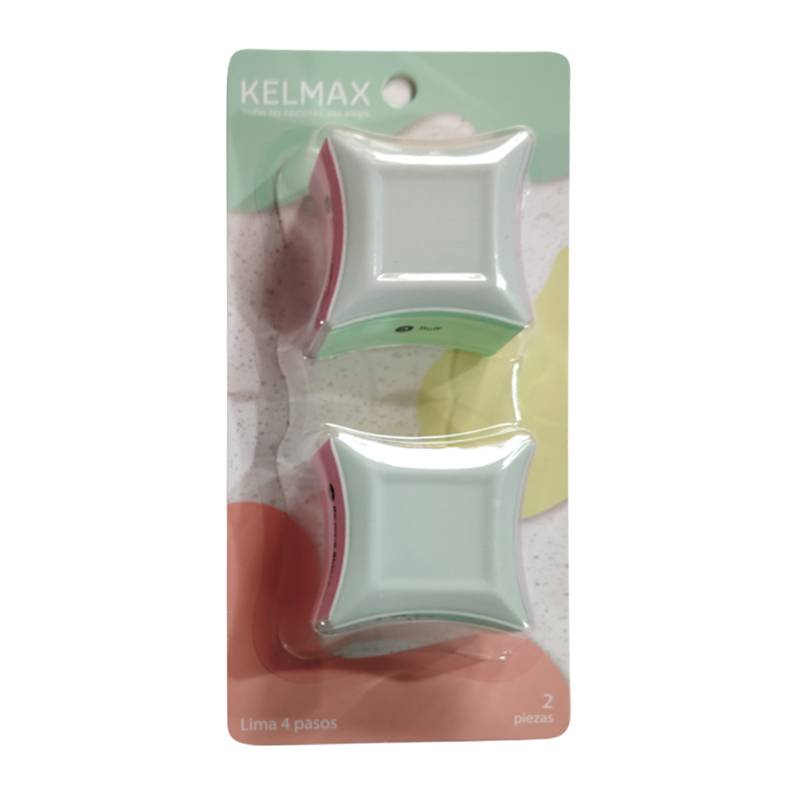 [HC1898] Lima bloque pulidor de uñas x2, en blister, Kelmax