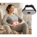 Cinturón masajeador con almohadilla térmica, lumbar y abdominal, para aliviar dolores menstruales, recarga USB, en caja