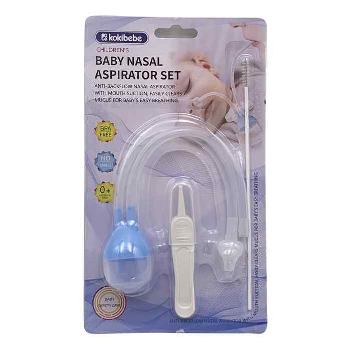 [HC1995] Aspirador nasal para bebé, de silicona, con accesorios, en blister, varios colores