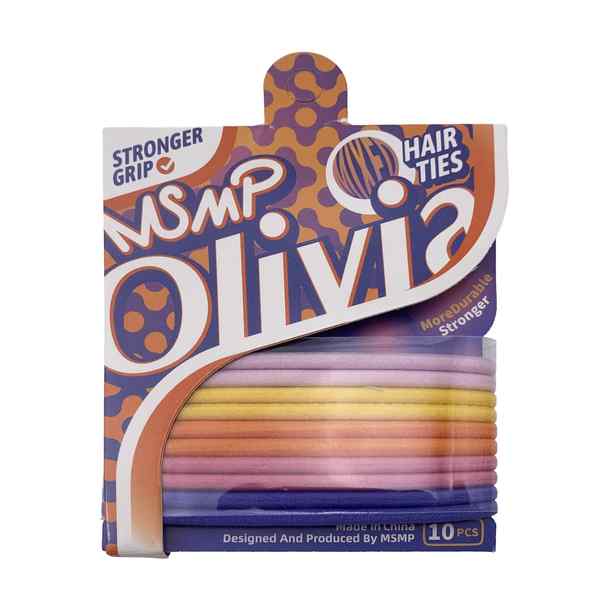 [HC2008] Gomitas para pelo x10, en cartón, PACK x12