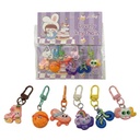 Llavero de resina ojitos x6, PACK x12