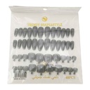 Uñas postizas adhesivas x48, para manos y pies, PACK x12, varios colores