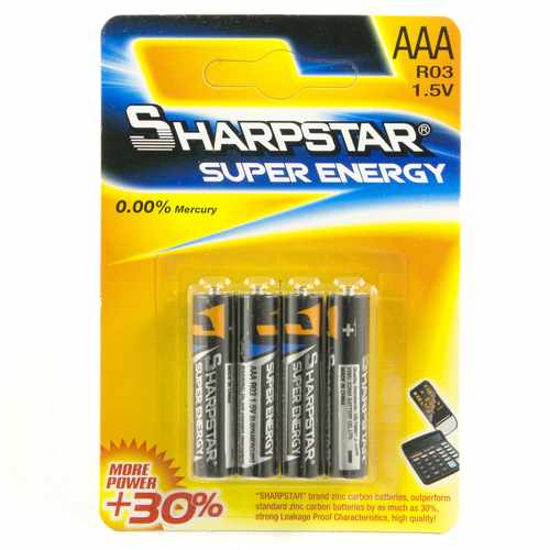 [HE1038] Pila AAA x4, en blister, CAJA x12 blister