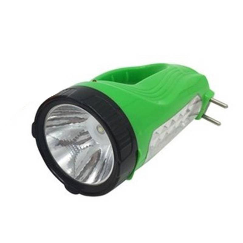 Linterna 1+12 led recargable con asa, en caja