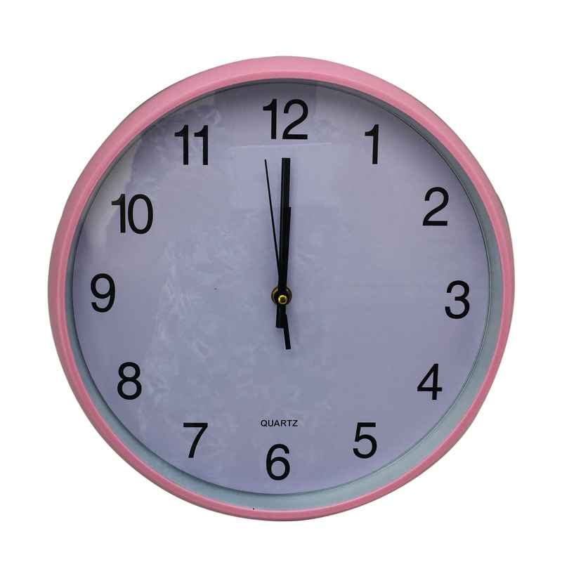 Reloj de pared, 30cm de diámetro 4 colores, en caja