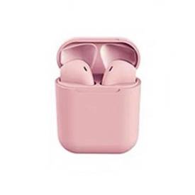 [HE1329RS] Auriculares inalámbricos bluetooth V5.0, i12, ROSADO