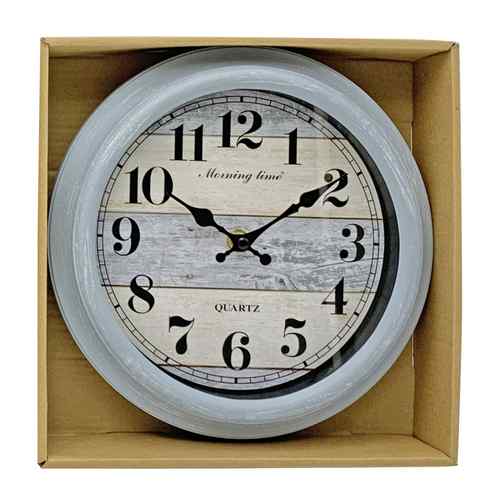 [HE1487] Reloj de pared, 23cm de diámetro en caja, varios diseños