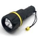 Linterna 3 led, 2 pilas D, en caja