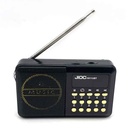 Radio digital recargable FM, USB y bluetooth, en caja