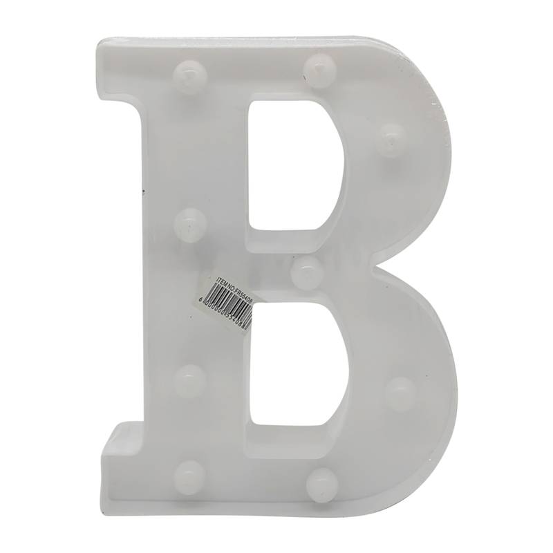 [HE1503B] Lámpara led letra B 7 led, 2AA