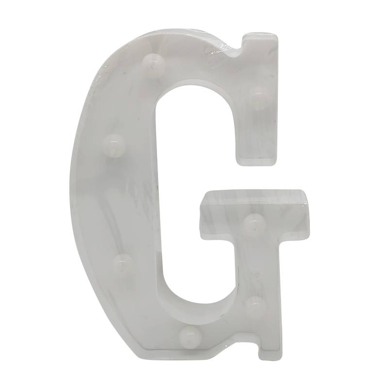 [HE1503G] Lámpara led letra G 7 led, 2AA