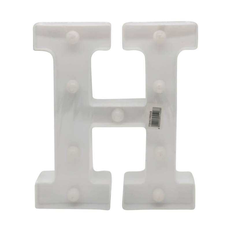 [HE1503H] Lámpara led letra H 7 led, 2AA