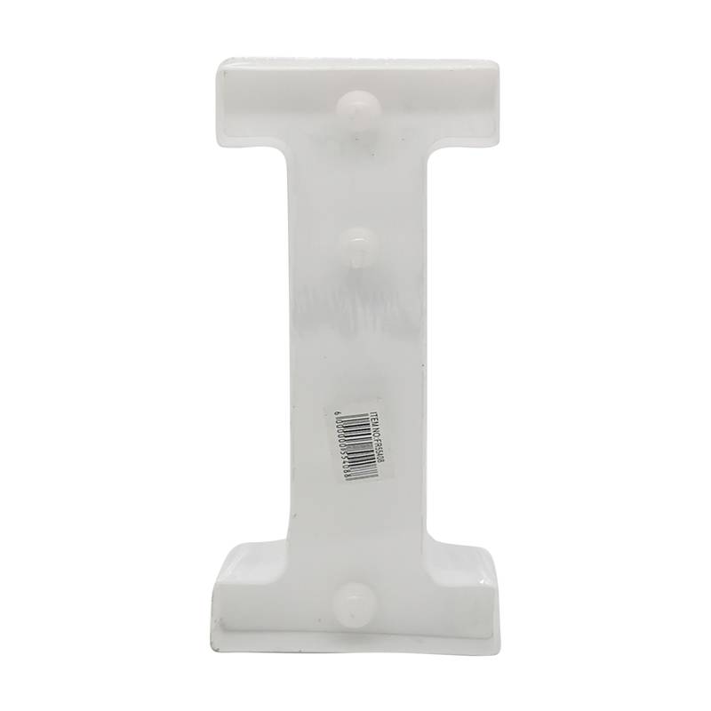 Lámpara led letra I 7 led, 2AA