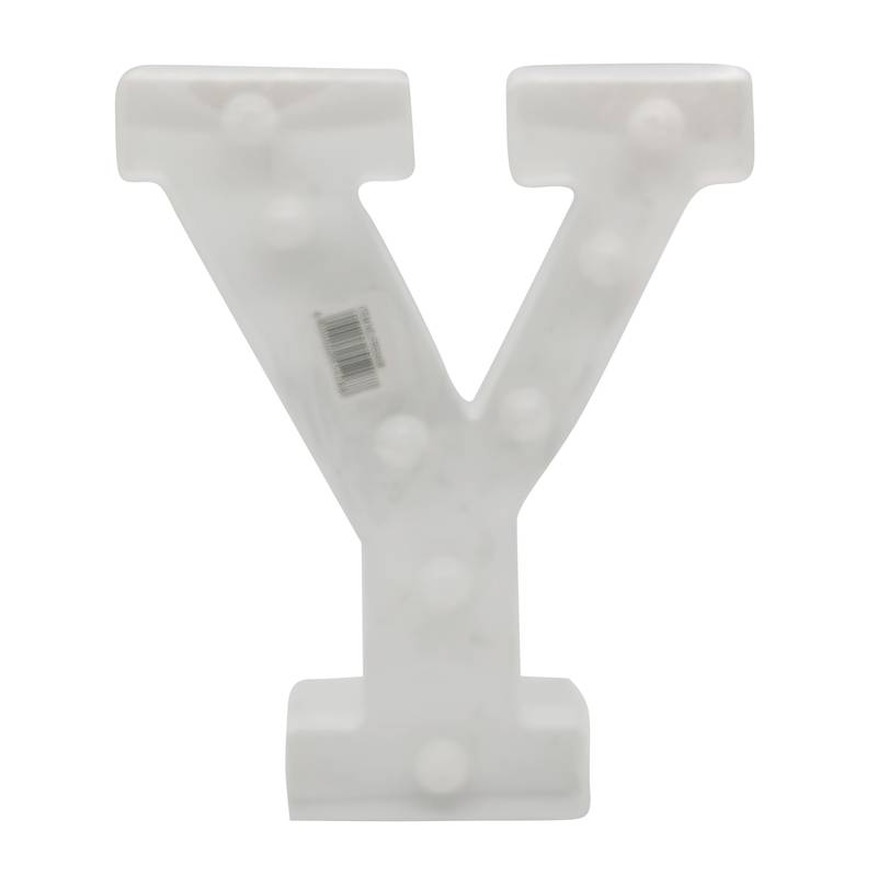 Lámpara led letra Y 7 led, 2AA