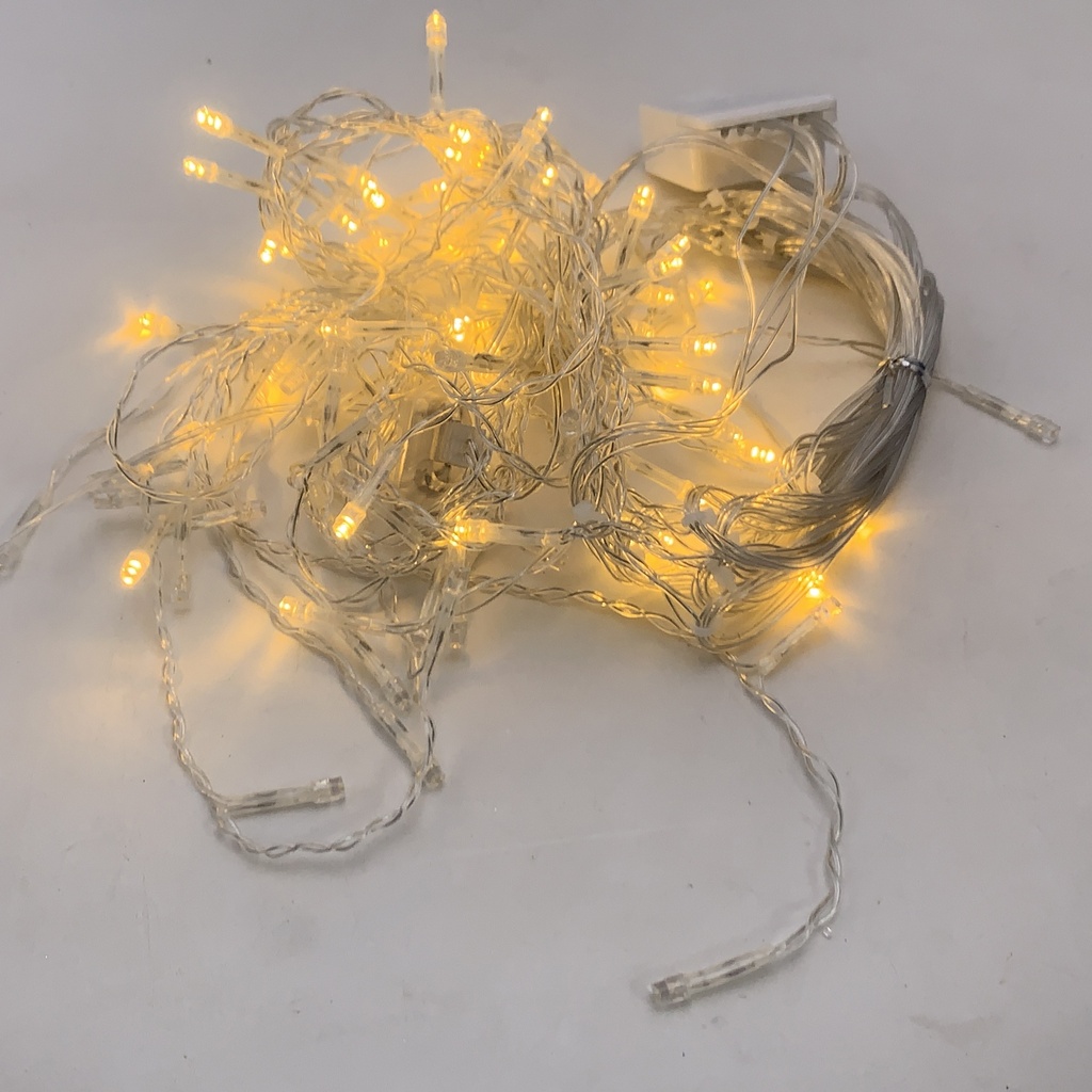 [HE1529] Luces led cortina x96 cálidas intermitentes 220V 3metros x70cm, en caja
