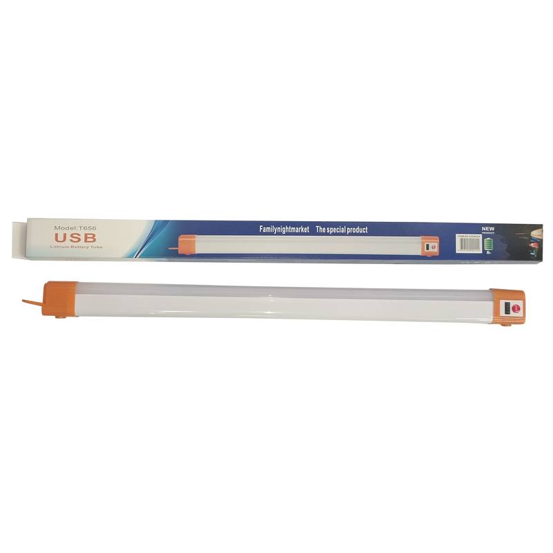 Lámpara luz de emergencia 8hs para colgar,4 intensidades, recargable USB, en caja