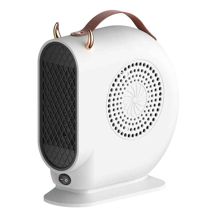 [HE1560] Caloventilador vertical con control de temperatura 500w, en caja 2 colores