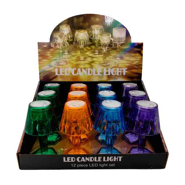 [HE1573] Lámpara LED portátil mini varios colores CAJA x12