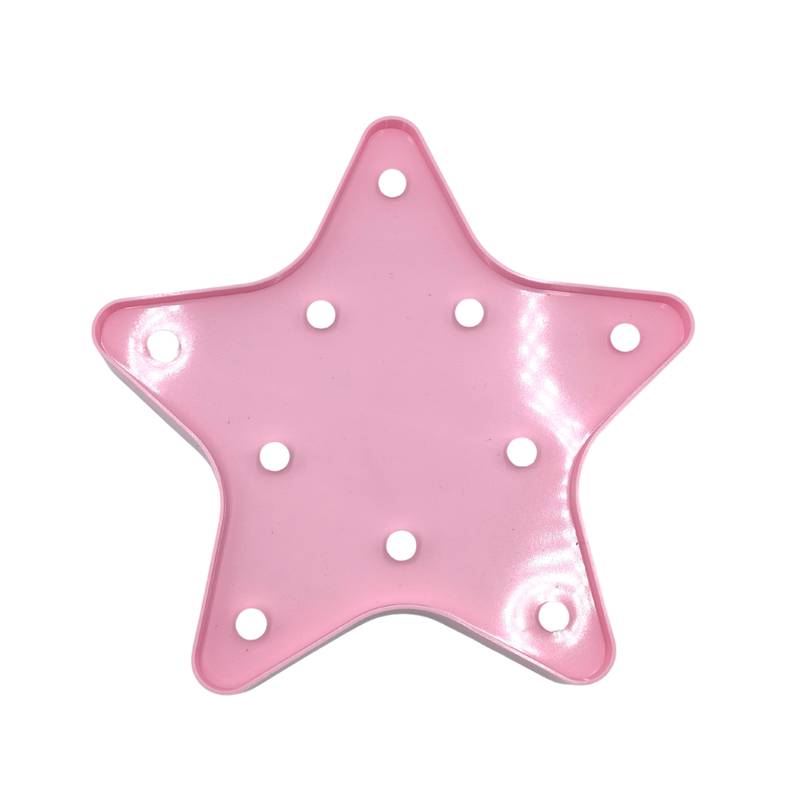 [HE1586] Lámpara LED, 2AA, estrella varios colores