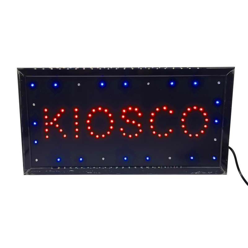 Cartel LED luminoso, KIOSKO en caja