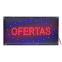 Cartel LED luminoso, OFERTAS en caja