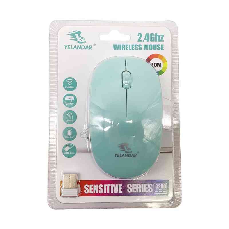 [HE1640] Mouse óptico inalámbrico 1AA, en blister varios colores