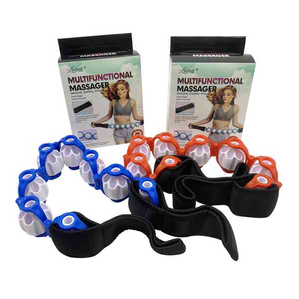 [HE1645] Masajeador 6 rodillos multifuncional, en caja varios colores