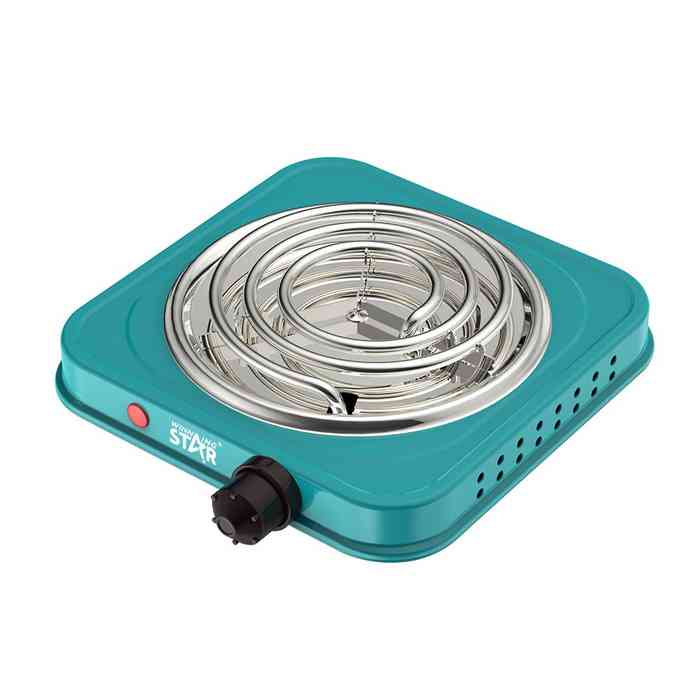 [HE1679] Anafe eléctrico, 1 quemador espiral, en caja 1000W, 5 niveles de calor WINNING STAR