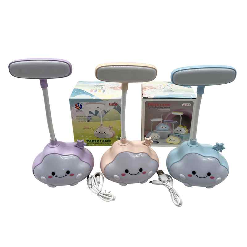 Lámpara led flexible, veladora recargable con cable USB, nube en caja varios colores