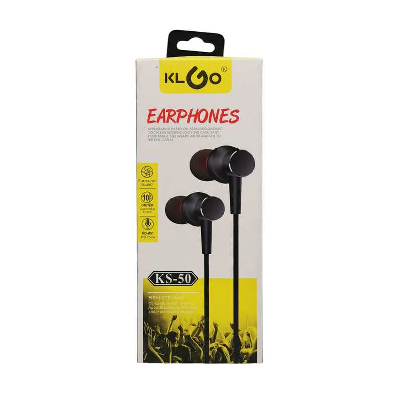 [HE1727] Auriculares con cable auxiliar 3.5mm, 1.2m, KLGO varios colores, en caja