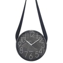 Reloj de pared, 25cm de diámetro, con correa PU, en caja