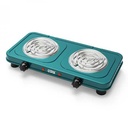 Anafe eléctrico, 2 quemadores espiral, 1000W, en caja WINNING STAR