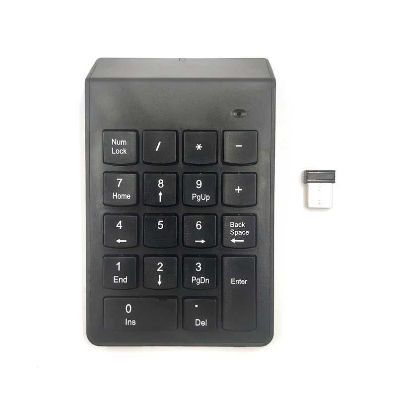 Teclado numérico inalámbrico 2.4GHz, en caja