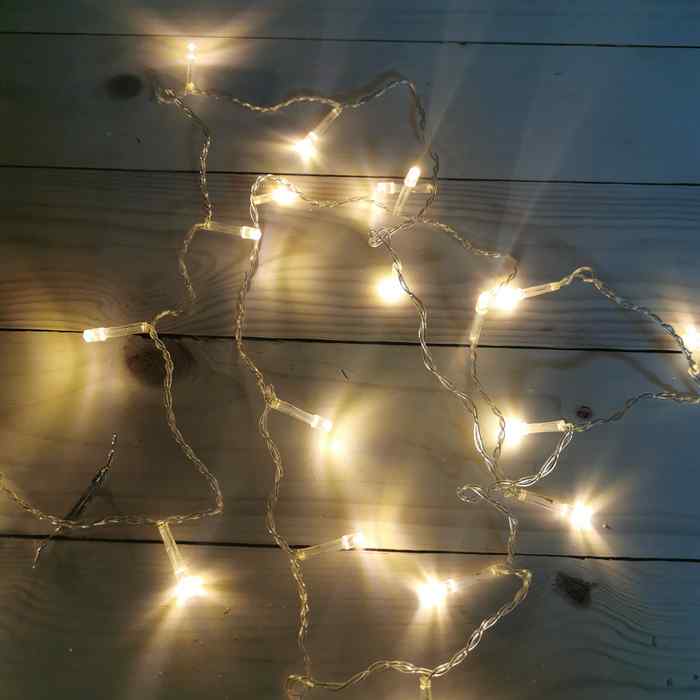 [HE1812] Luces led x200 blancas cortina 220V 3metros, en caja