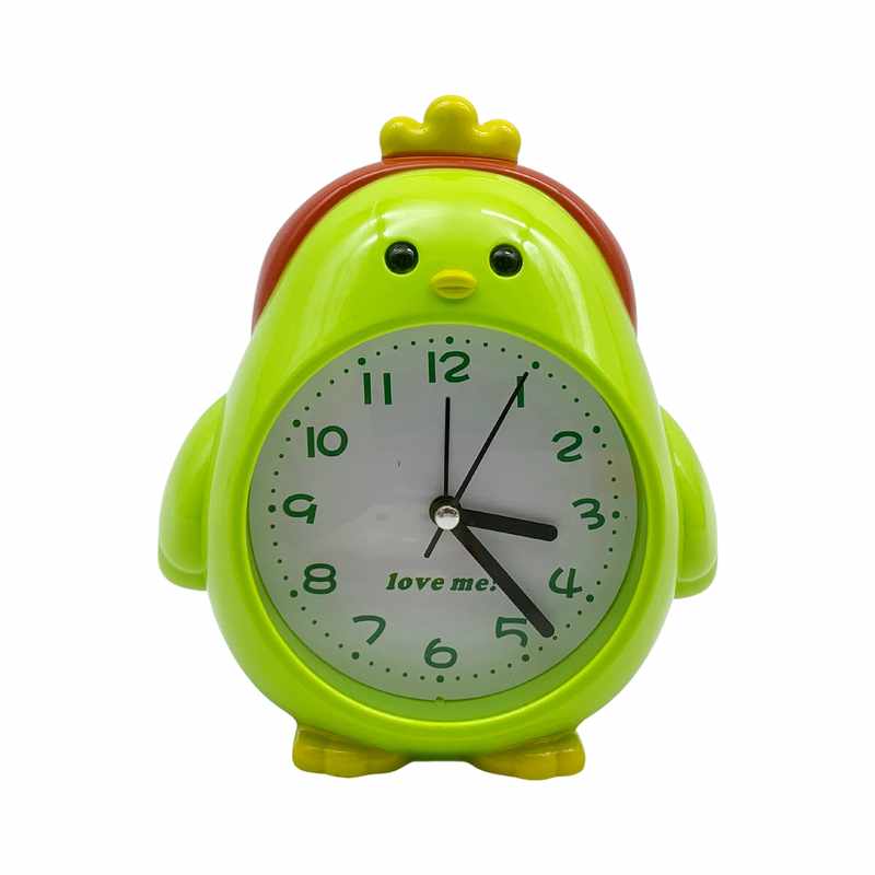 [HE1822] Despertador de plástico infantil, 1AA en caja varios colores