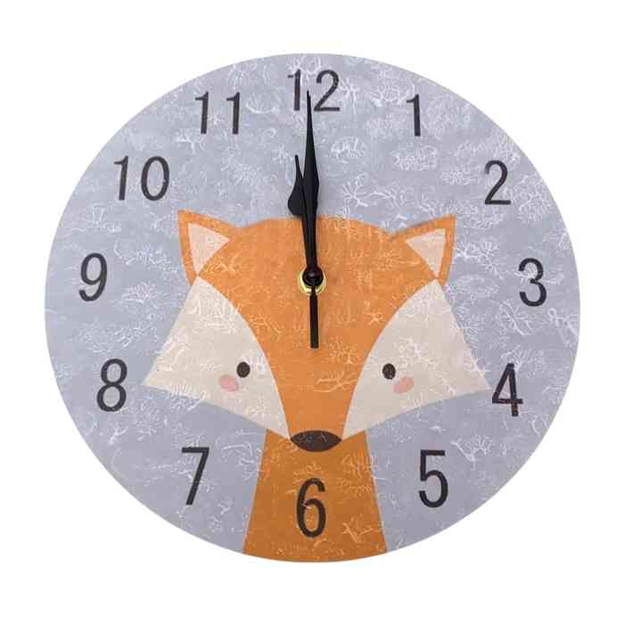 [HE1884] Reloj de pared infantil, 25cm de diámetro, en caja, 2 colores