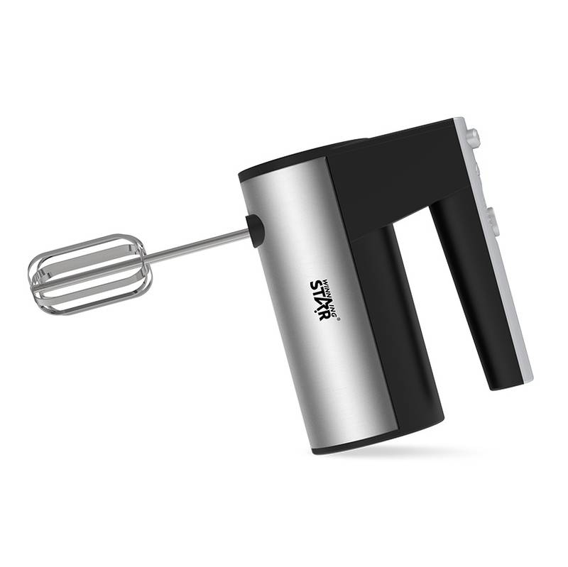 [HE1897] Batidora de mano, 5 velocidades, con batidores y ganchos, 200W, en caja, WINNING STAR