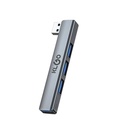 Adaptador multipuerto 4en1, USB a USB, KLGO, en caja