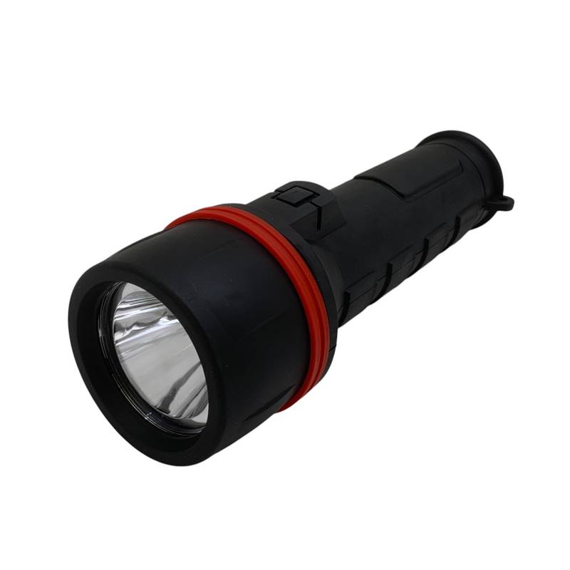 [HE1934] Linterna 1 led, 2pilas C, con mango de goma, en caja