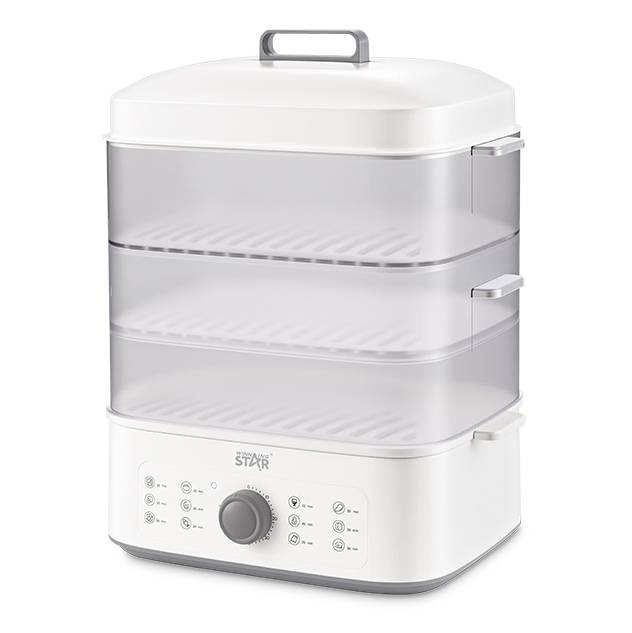 [HE2033] Vaporera eléctrica 3 niveles, 14,5L, 850W, en caja, WINNING STAR