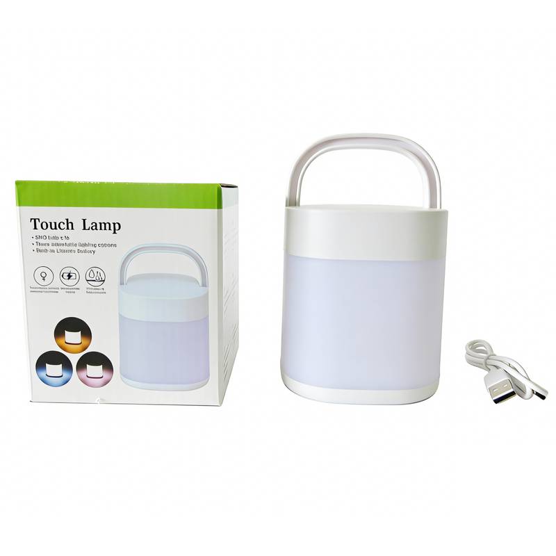 [HE2090] Lámpara led touch, recargable, 3 niveles, en caja, varios colores
