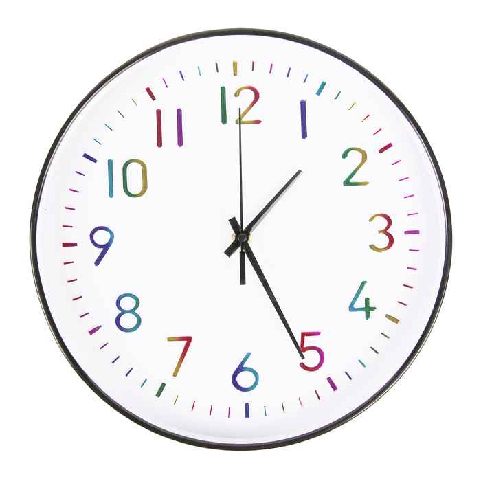 [HE2093] Reloj de pared, 29cm de diámetro, varios colores, en caja